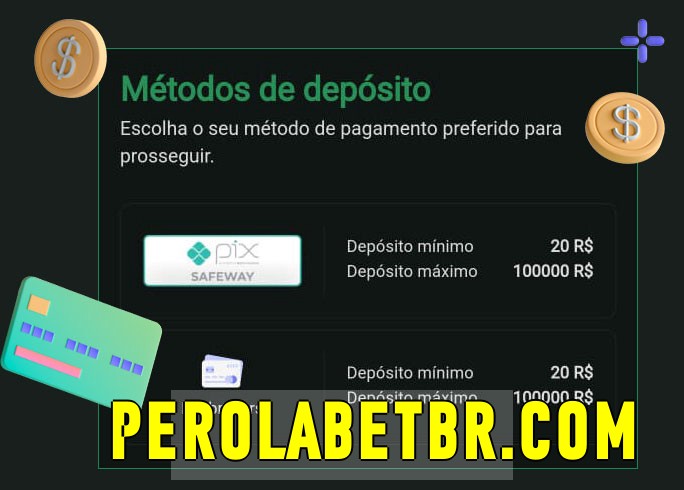 O cassino perolabet.com bet oferece uma grande variedade de métodos de pagamento