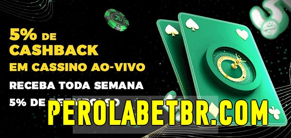 Promoções do cassino ao Vivo perolabet.com 